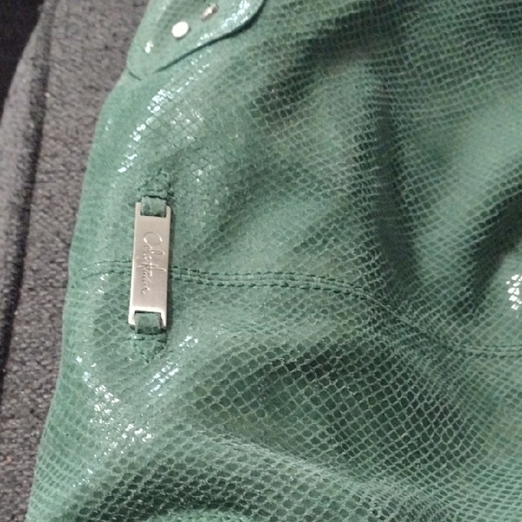 Cole Haan Shiny Green Shoulder Bag - Picture 3 of 8
